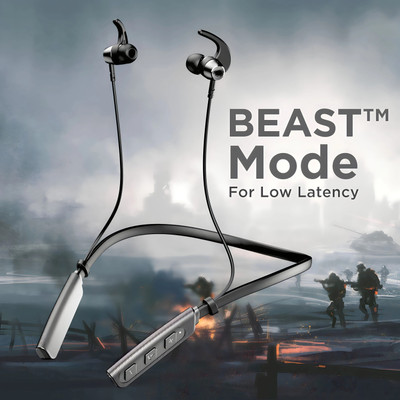 GPQ STORE Rokerz 235 Pro Wireless Bluetooth Neckband(0.1403 Bluetooth(Black, In the Ear)