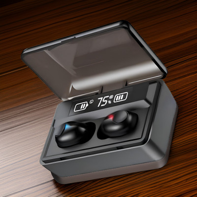 GUGGU T8 True Wireless Earbuds: IPX5, Digital Display Charging Case, HD & Mic vp18 Bluetooth(Black, In the Ear)