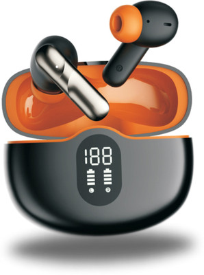 Chaebol Bluetooth Dual Outpup Earphone HiFi Wireless Stereo Music in Ear Earbuds Bluetooth(Black, Orange, True Wireless)