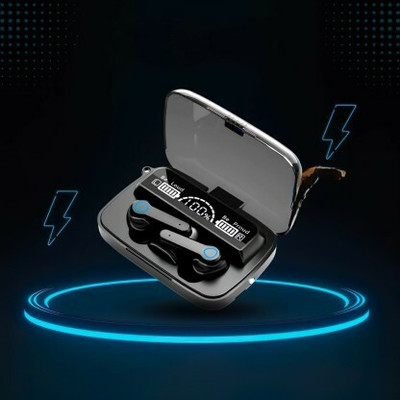 Jeevan jyoti agency M19 EARBUDS CUM POWER BANK WITH TORCH pack of 1 Bluetooth(Black, In the Ear)