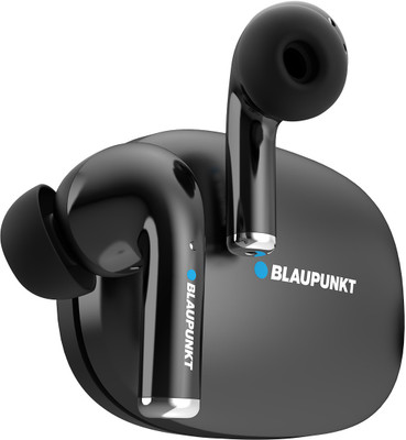 Blaupunkt BTW300 Moksha TurboPods ANC with Quad AI Mic,Dual EQ Modes & Premium Finish Bluetooth(Black, In the Ear)
