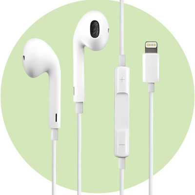 Bxeno Earphones with Lightning Connector For iPhone 13/13 Mini/13Pro[72B] Wired(White, In the Ear)