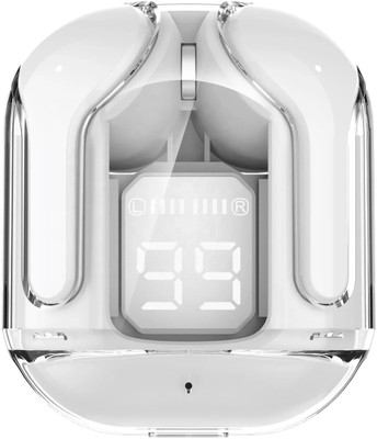Life Like Transparent Touch Control TWS With Charging Box EarBuds With Mic Bluetooth(White, True Wireless)