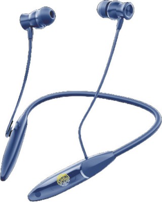 renotch Ubon CL-15 Hi Bass Neckband Gaming Mode v5.4 with IPX4 800 hr Standby Time Bluetooth(Blue, In the Ear)