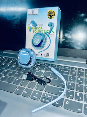 NKL Smart Design Led UltraPods 2 Buds With Charging Case 222 Bluetooth(Blue, True Wireless)