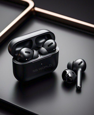 NS WORLD K9 Airbuds Tws |Max Power| HD Sound | BT Earbuds |Mic & Touch Controls Headphone Bluetooth(Thunder Black, True Wireless)