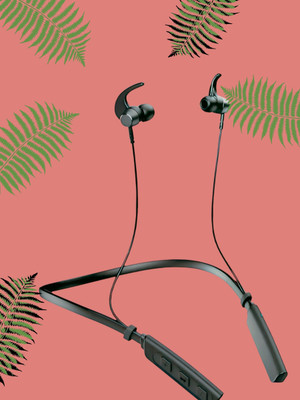 GPQ STORE Rokerz 235 Pro Wireless Bluetooth Neckband(0.3371 Bluetooth(Black, In the Ear)