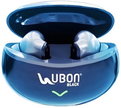 retold Ubon AIR TIGER BT-305 Fast Charging Wireless HD Earbuds With Advance Feature Bluetooth Headset(Blue, Black, In the Ear)