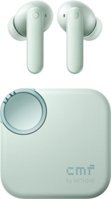 CMF by Nothing Buds 2 48 dB Hybrid ANC, Ultra Bass Technology 2.0, 55 Hrs playtime Bluetooth(Light Green, In the Ear)