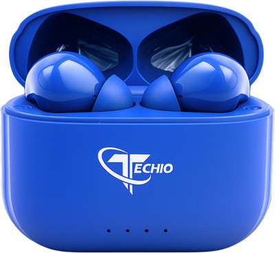 TECHIO BUDS_XERO Bluetooth(Blue, True Wireless)
