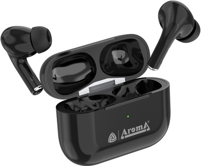 Aroma NB121 Pro Pods Upto 40 Hrs Playtime* Type C Fast Charging Earbuds Bluetooth(Glossy Black, True Wireless)