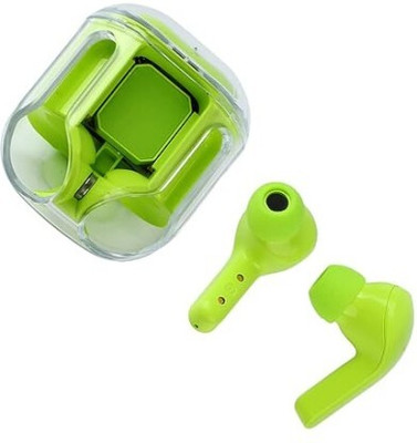 Saztech SZT Wireless Earbuds Transparent Charging Case and LED Digital Display Bluetooth(Multicolor, In the Ear)
