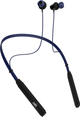 AAMS NB52 Wireless Bluetooth ANC with 80hrs PLAYTIME, Dual Device Connection magnetic Bluetooth Gaming(Blue, In the Ear)