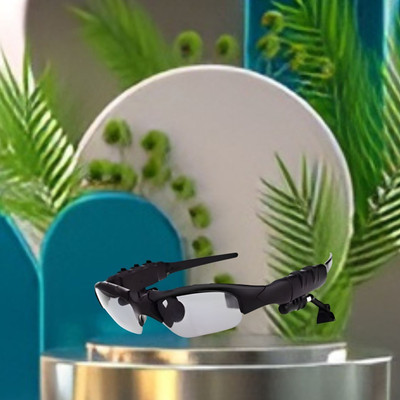 GUGGU Sunglass with Bluetooth Earbuds, Music and bluetooth headset and mic WQ449 Bluetooth(Black, In the Ear)