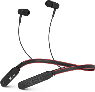 AAMS 101 Bluetooth 5.2 Wireless, 60 Hours Playback, Fast Charging, Dual Pairing Bluetooth Headset(Black, Red, In the Ear)