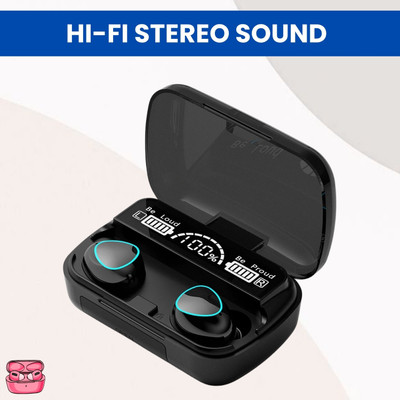 MMTELECOM M10 Bluetooth Wireless Earbuds LED Display and Touch Control HeadphonesC339 Bluetooth(Black, True Wireless)