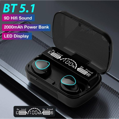 GUGGU TTI_423G_M10 Wireless Earbuds Bluetooth Headset Bluetooth(Black, True Wireless)