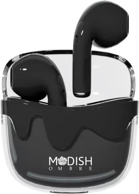 ModishOmbre Aura TWS Earbuds with Quad Mic Active ENC & Touch Control & 36 Hrs Battery Life Bluetooth(Black, True Wireless)