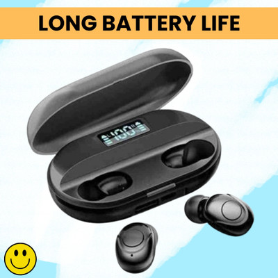 SACRO T2 TWS 5.0 Bluetooth Earbuds With Full Touch Control Headphone & Led DisplayO8 Bluetooth(Black, True Wireless)