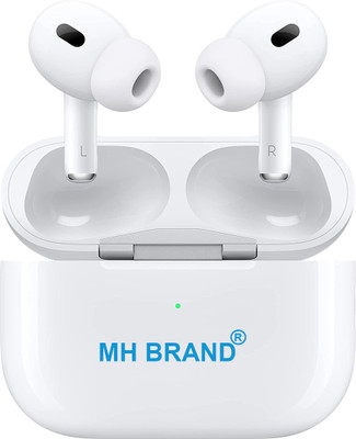 MH BRAND Buds Pro Earbuds Wireless Bluetooth for IOS and Android Phone Bluetooth Headset Bluetooth(White, In the Ear)