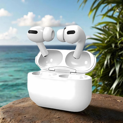 TECHIO Earbuds Pro Mic Bass & Noise Cut Bluetooth(White, True Wireless)