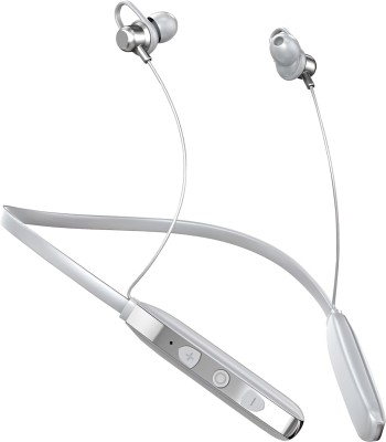 myxes Wireless Earphone with Fast Charge, 30 Hrs Battery Life, Earphones with mic Bluetooth(Silver, In the Ear)