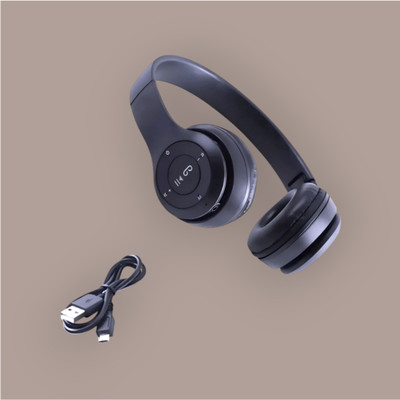 GDS Compact Wireless Foldable Deep Bass Immersive Sound_MR Bluetooth & Wired(Black, On the Ear)