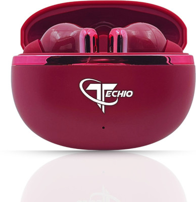 Techio NIRVANA ION Bluetooth(Red, True Wireless)