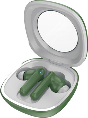 Chaebol Airbudz Z35Pro with 100HR Playback, Quad Mics ENx Technology & 13mm Drivers(GRN1 Bluetooth(Green, White, True Wireless)