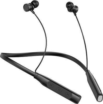 UPOZA MIST Neckband Upto 40 Hours Playtime with ASAP Charge Bluetooth(Crystal Black, In the Ear)