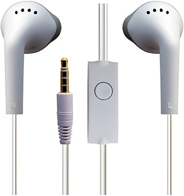 VELTRONIX Earphones with Ultra Dolby Sound Bass 3.5mm Jack Wired Gaming Wired(White, In the Ear)