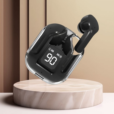 FRONY Earbuds Max UltraPods Transparent Charging Case With LED Digital Display Z120 Bluetooth(Multicolor, In the Ear)