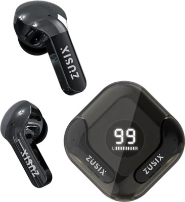 Zusix UltraPods LY80 with 36 Hrs Music Time, Deep Bass, Wireless TWS Earbuds 5.3v Bluetooth(Black, True Wireless)
