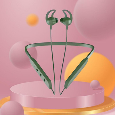 Clairbell BT Max Bluetooth Neckband Lightweight, Wireless Noise Cancellation with Mic O270 Bluetooth(Green, In the Ear)