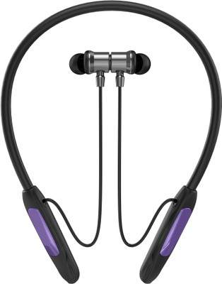 URNEED BT Ferrari Style Neckband– Stylish Wireless Earphones | Long Battery | Rich Bass Bluetooth & Wired(Black, In the Ear)