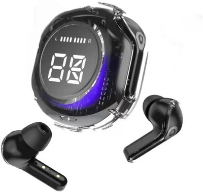 BOTIFY Ultrapods Pro Max Transparent Black Trending Truely wireless bluetooth BR 44 Bluetooth(Black, True Wireless)