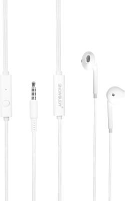 snowbudy New Deep Bass,Clear Hi-Fi Sound, Ultra bass akg earphone Headset a1 Wired Headset(White, In the Ear)