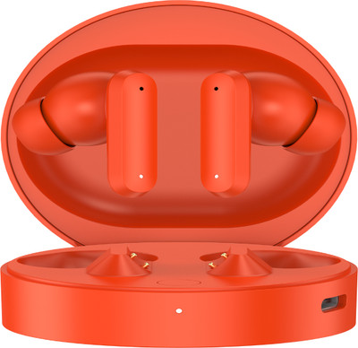 E EARBOUT EARBUDS Pro with 45 dB ANC Ultra Bass Technology upto 39 hours of battery life Bluetooth(Orange, True Wireless)