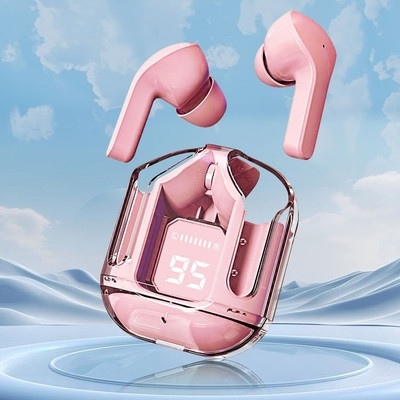 Wingster Max UltraPods (Wireless Earbuds) Transparent Charging Case Bluetooth without Mic(Multicolor, True Wireless)