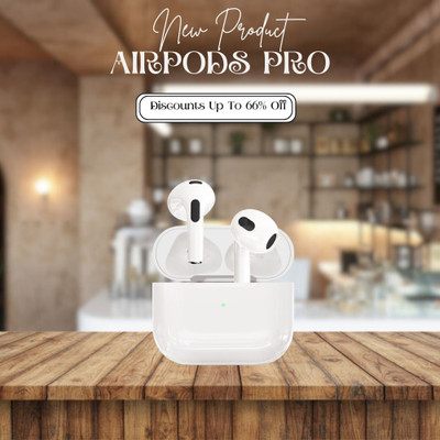 Tedbee TWS Bluetooth Earbuds | LED Display Case | Noise Cancel Bluetooth(White, In the Ear)
