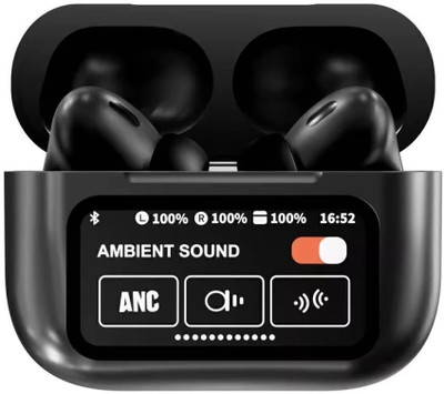 kartbosre Smart Buds A9 Pro C-Type Display Earbuds ANC Wireless Bluetooth(Black, In the Ear)