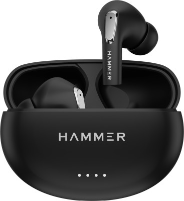 Hammer Mini Pods True Wireless Earbuds with Upto 20H Playtime|Touch Controls|v5.3 Bluetooth Headset(Black, True Wireless)