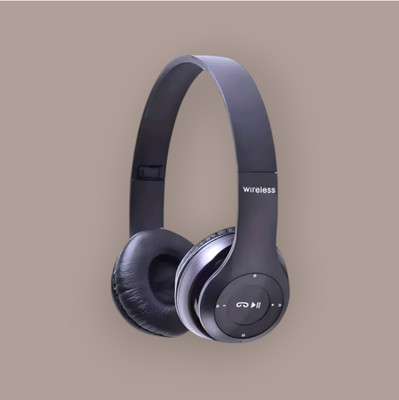house of common Wireless Gaming Headset with Bluetooth, Foldable Frame, and Mic_RI Bluetooth & Wired(Black, On the Ear)