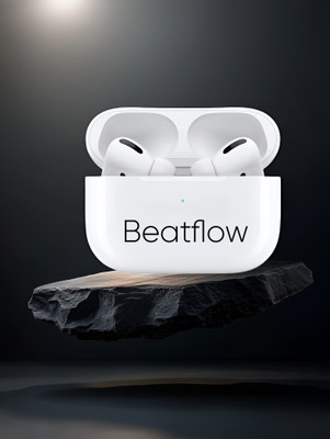 BeatFlow Buds2 Pro with 48Hrs Playback,Deep Bass,BM195 Bluetooth(White, In the Ear)