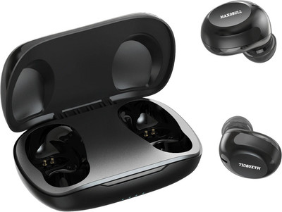 MAXOBULL Bee Pods Bluetooth without Mic(Black, True Wireless)