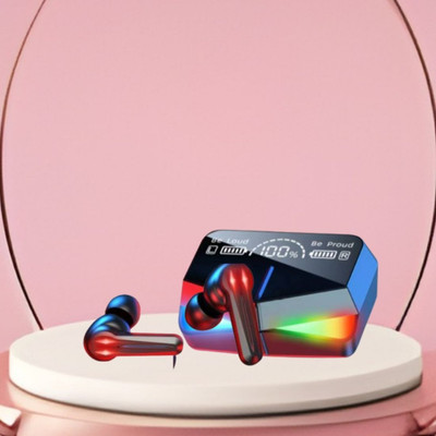 Clairbell Wireless Earbuds TWS Bluetooth 5.1, Touch Control Transparent LED DisplayA98 Bluetooth(Multicolor, True Wireless)