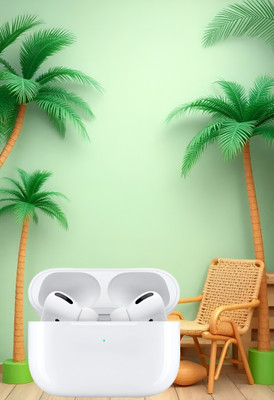 BeatFlow Airdrop Pro 2 (2nd generation) R10 Best premium quality -(USB-C) Bluetooth(White, In the Ear)