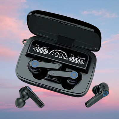 Meera Trader M19 TWS Wireless Bluetooth Earbuds 34 Bluetooth(Black, True Wireless)