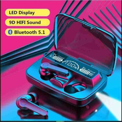 Jeevan jyoti agency New Edition TWS M19 Gaming Earbuds Bluetooth5.0 Wireless LED Digital DisplayN444 Bluetooth(Black, In the Ear)