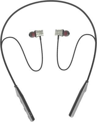 Qeikim NB120 Machine 30 Hours Dual Pairing Bluetooth Neckband Earphone Bluetooth Gaming Headset(Black, In the Ear)